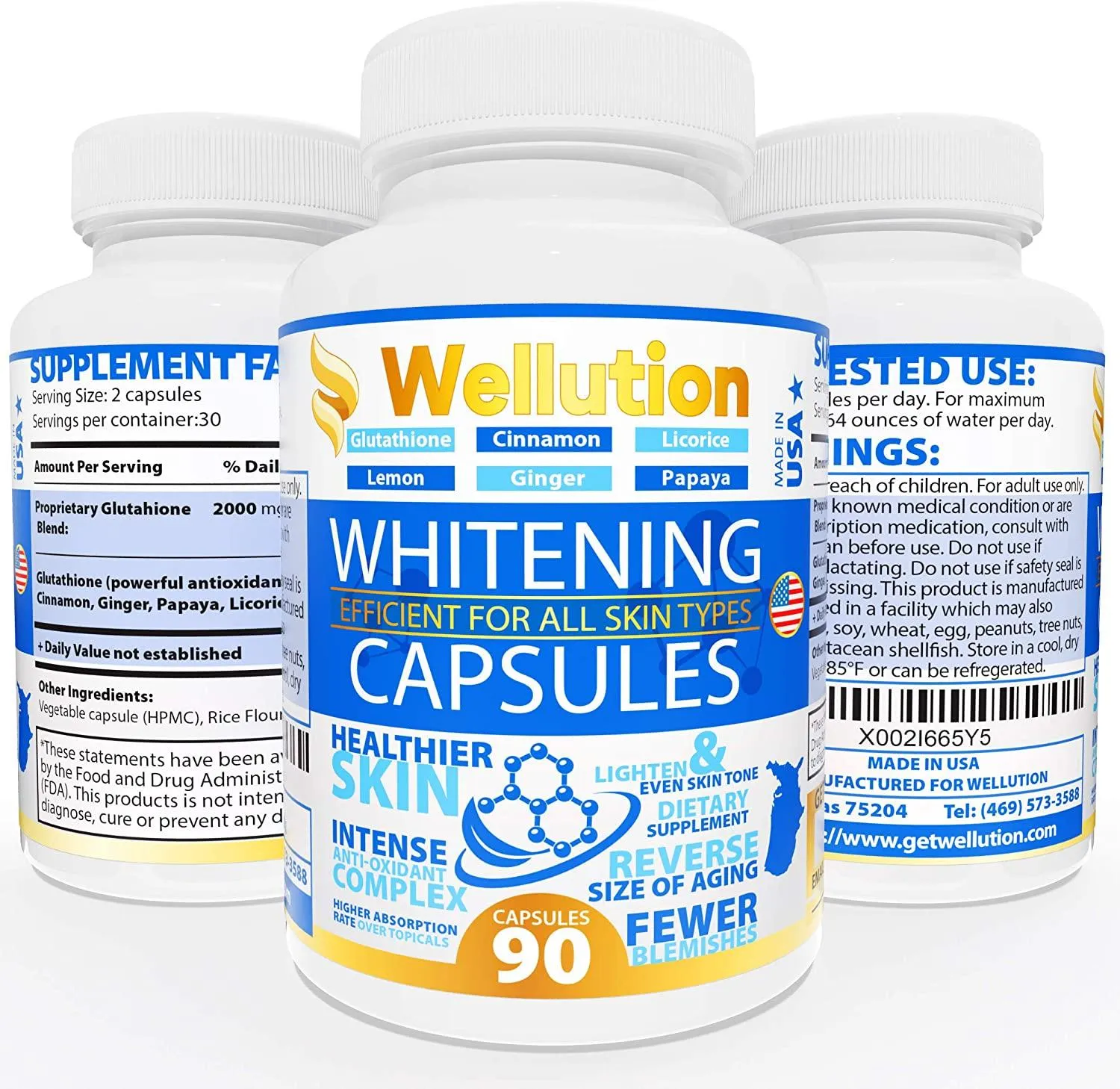 30906 herbal whitening capsules side effects